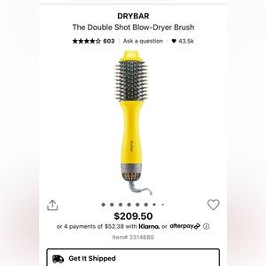 DRYBAR double shot blow dry brush